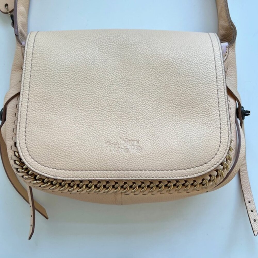 Coach Apricot Dakotah Mini Flap Bag - Picture 3 of 13